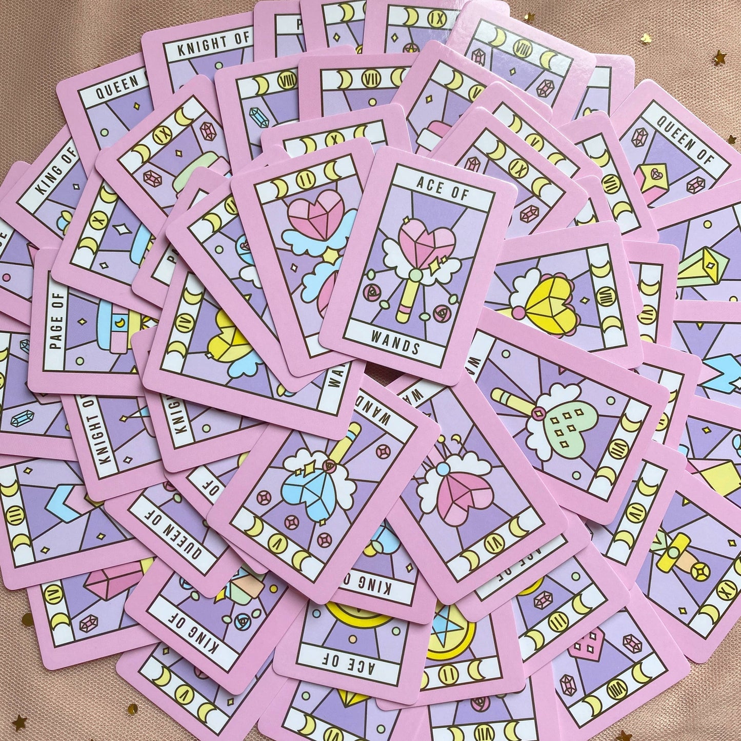 Moonlight Crystal Mini Tarot Cards