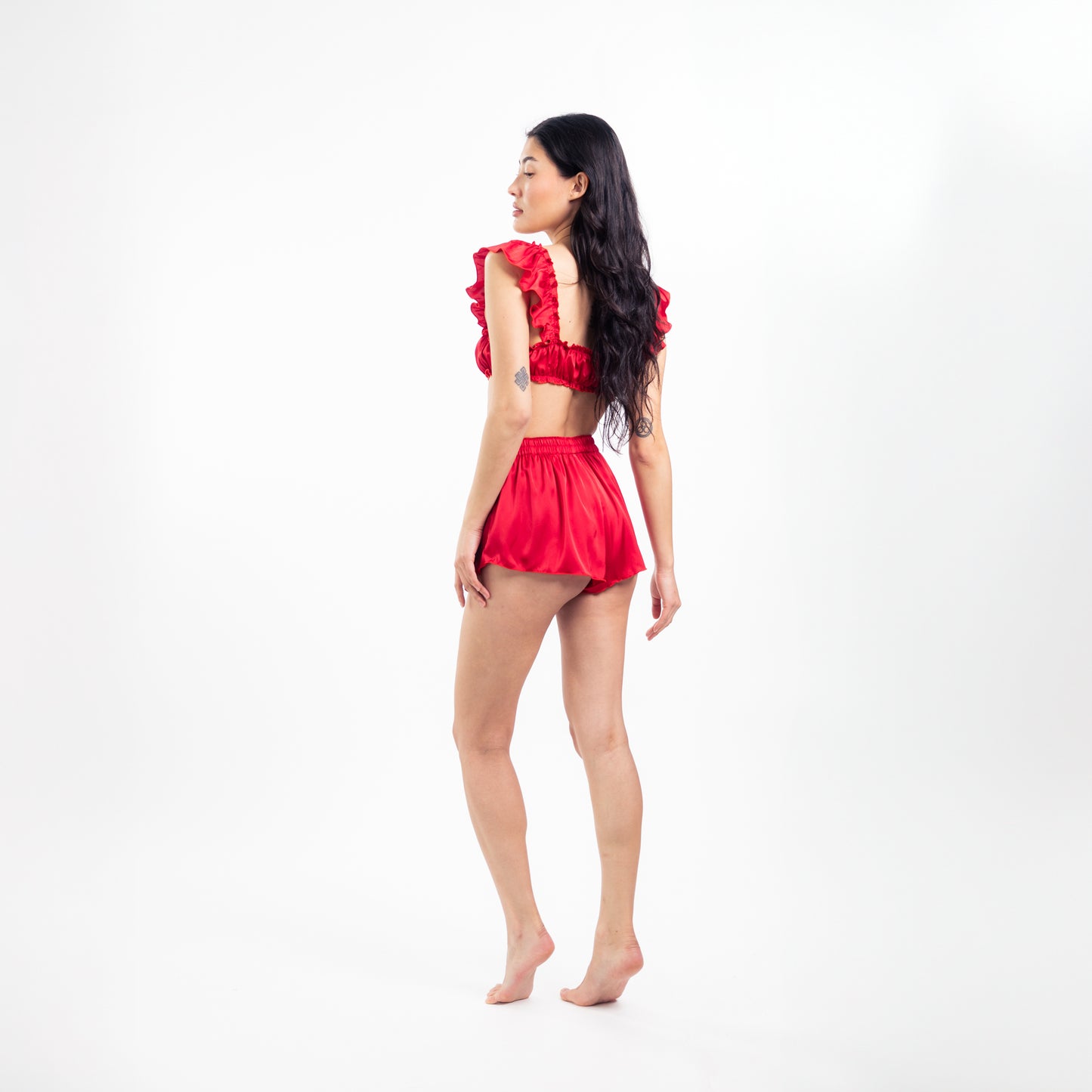 Crimson Dream – Seiden-Lingerie-Set