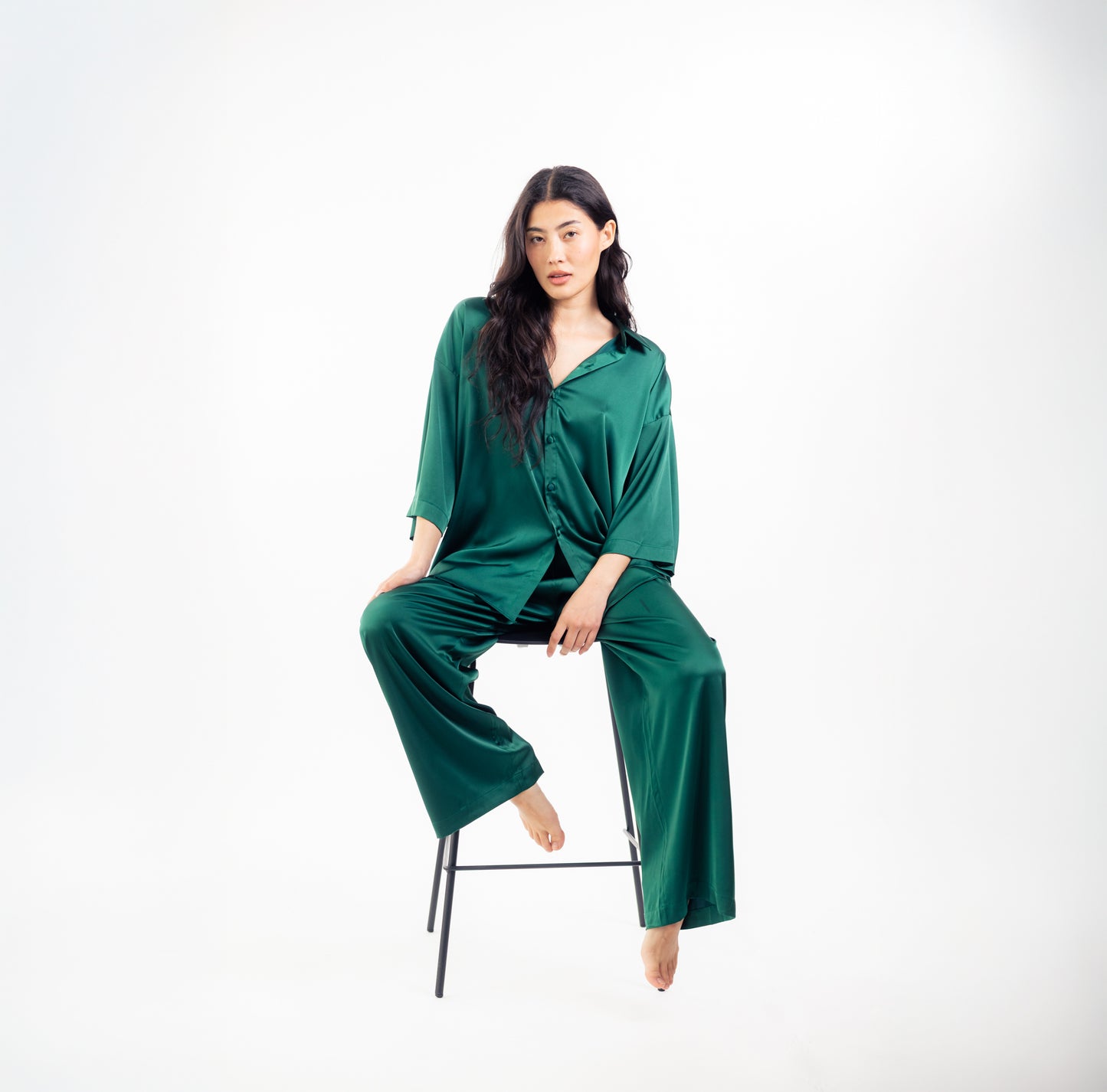 Emerald Flow – Seiden-Set (Unisex)