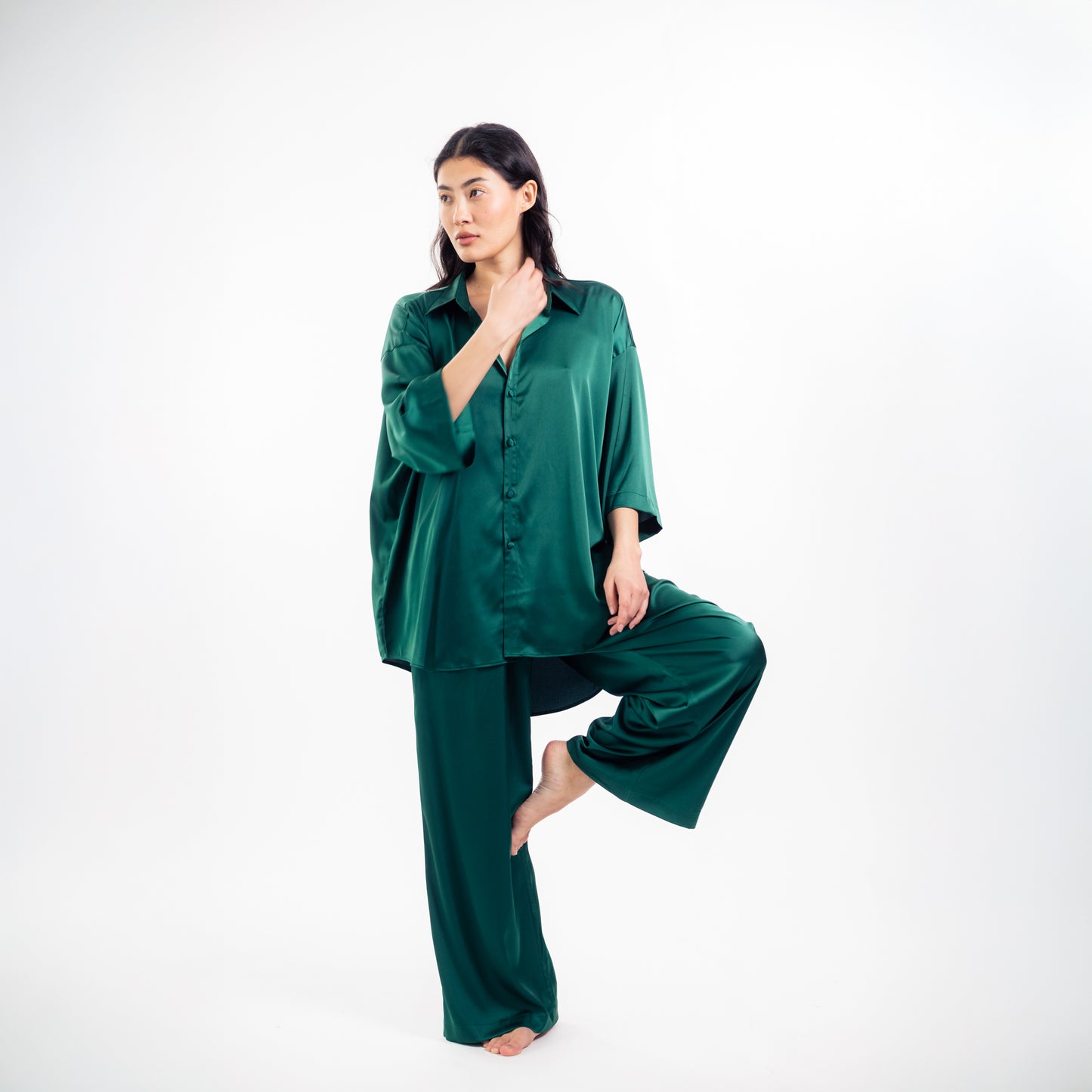 Emerald Flow – Seiden-Set (Unisex)
