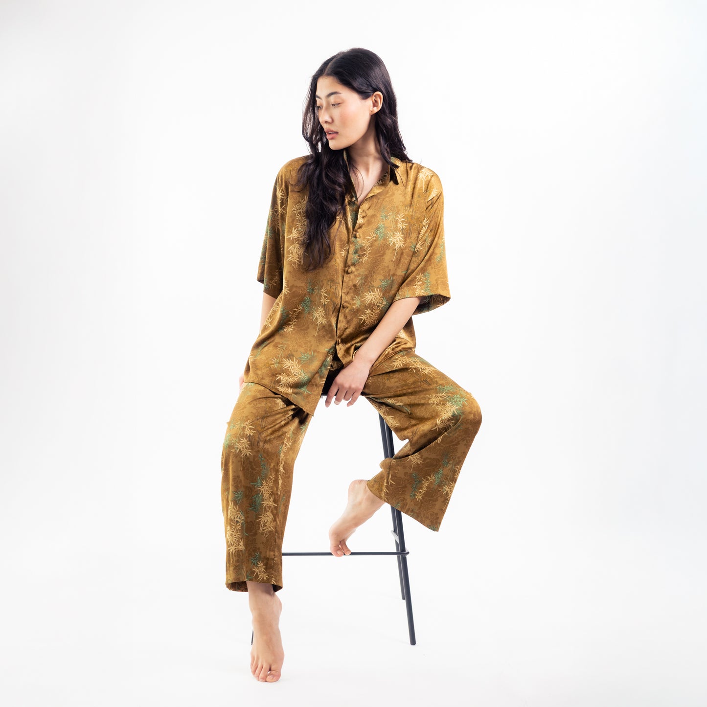 Bamboo Gold – Seiden-Set (One of a Kind)