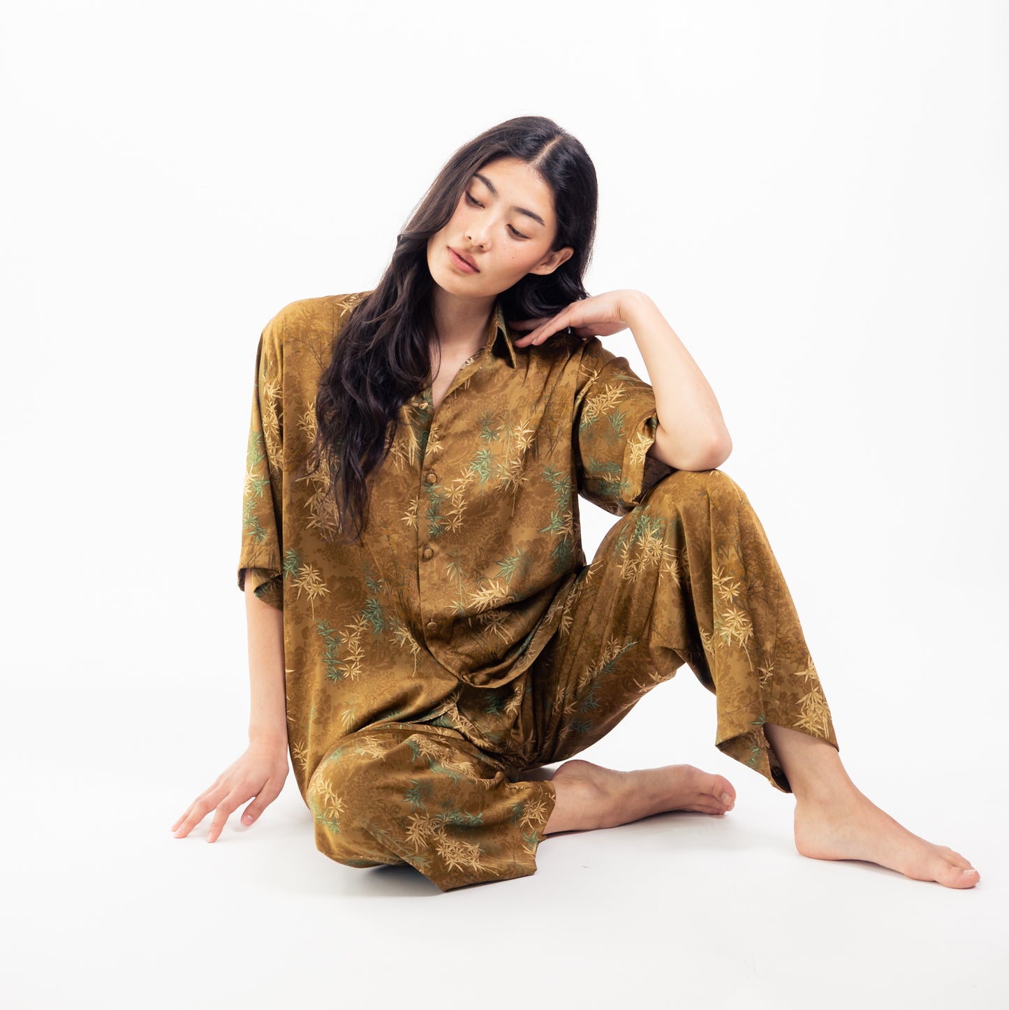 Bamboo Gold – Seiden-Set (One of a Kind)