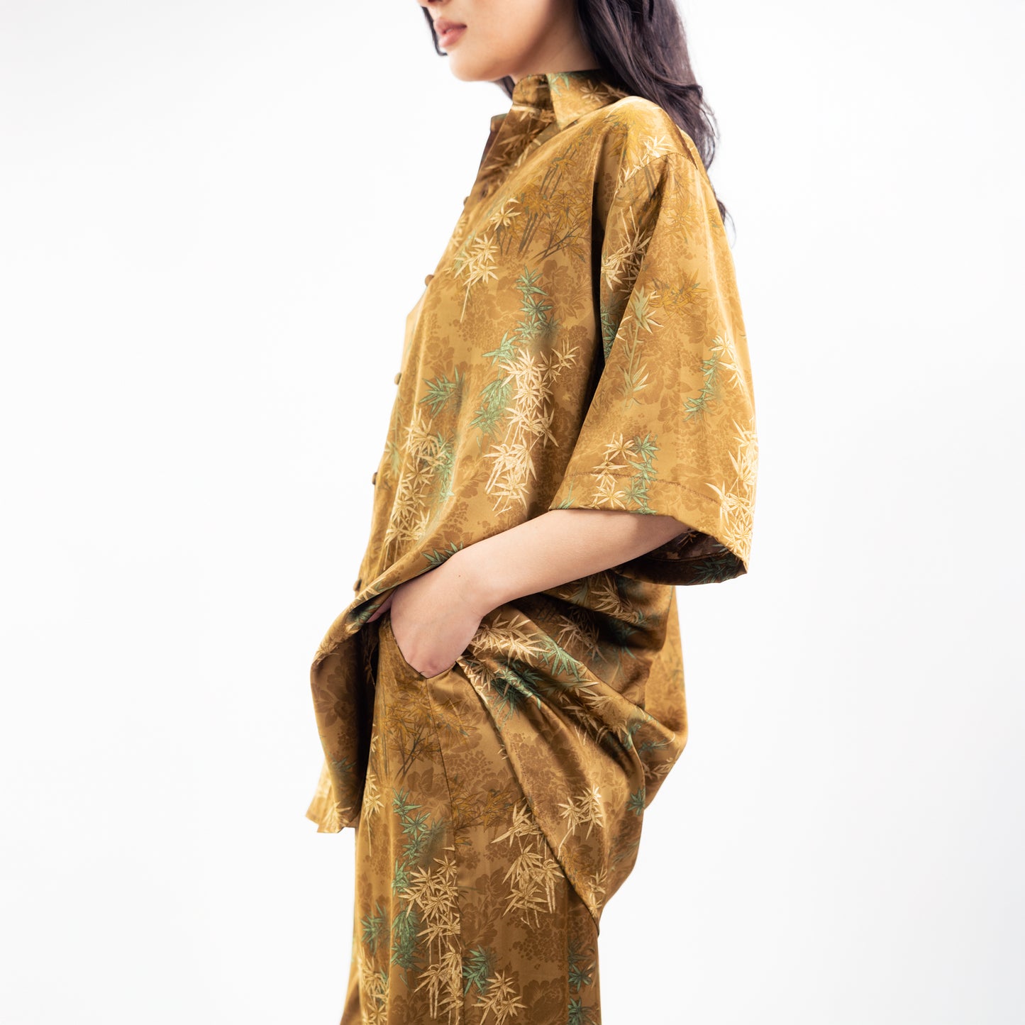 Bamboo Gold – Seiden-Set (One of a Kind)
