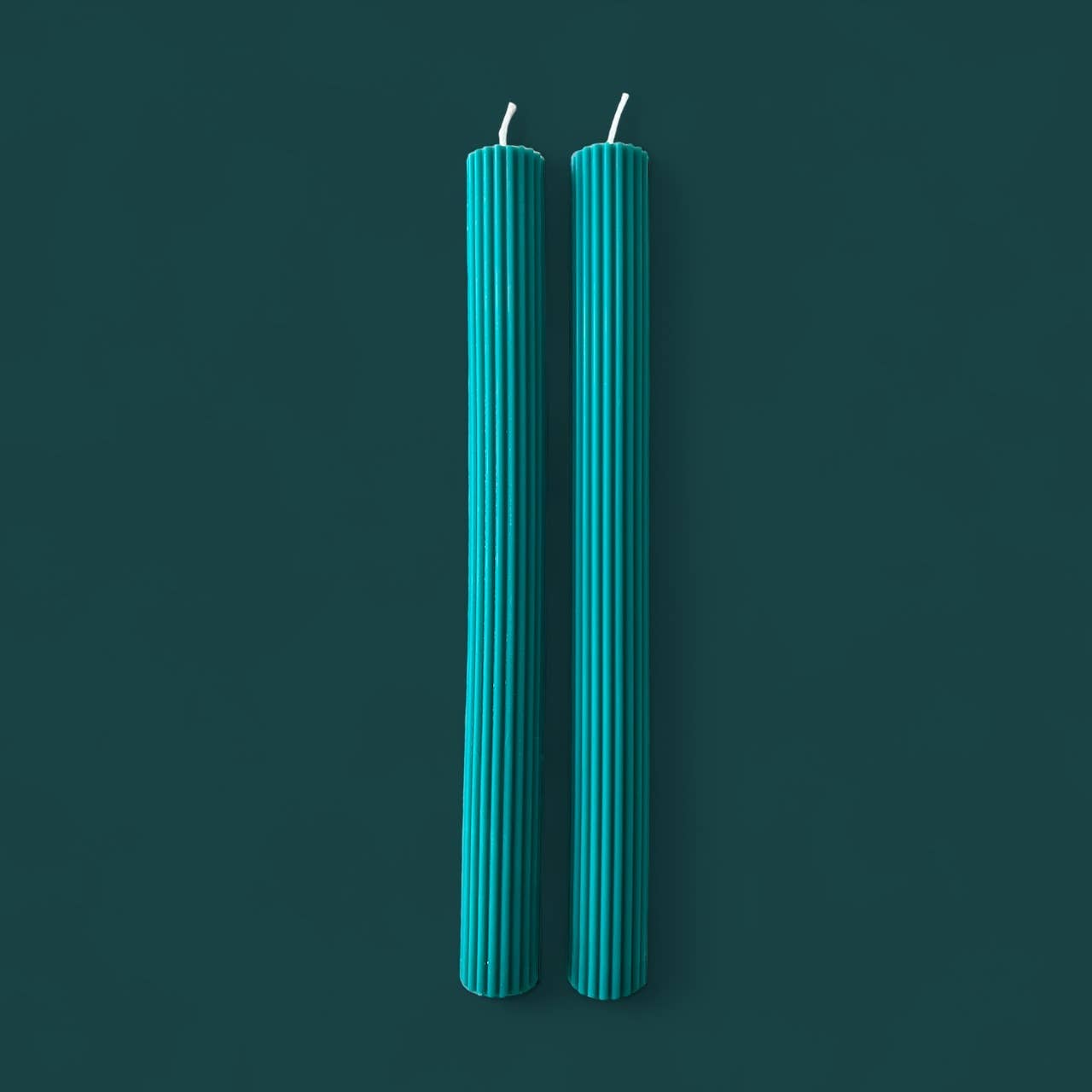 Grooved Stick Candle - Green