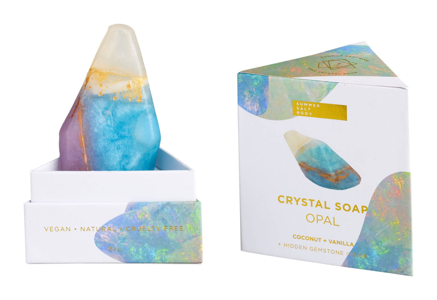 Crystal Soap – Opal & Vanilla Coconut