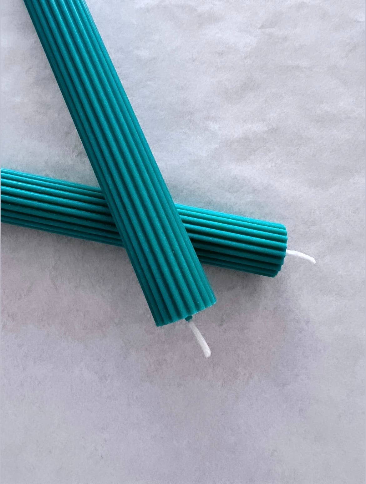 Grooved Stick Candle - Green