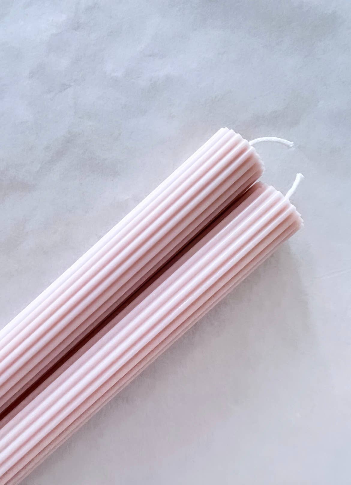 Grooved Stick Candle - Blush