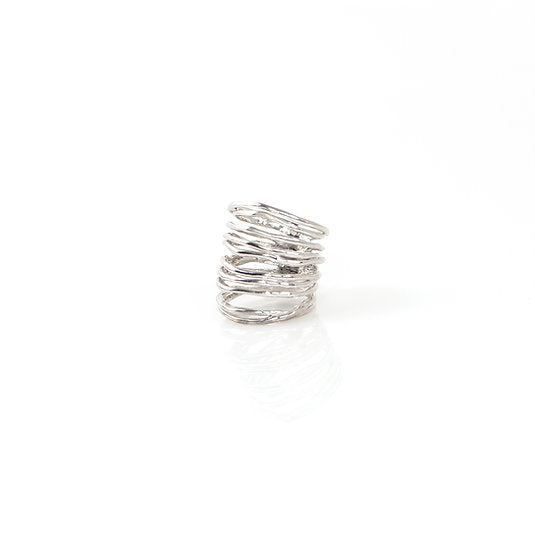 DOUBLE WIRE ring – silver