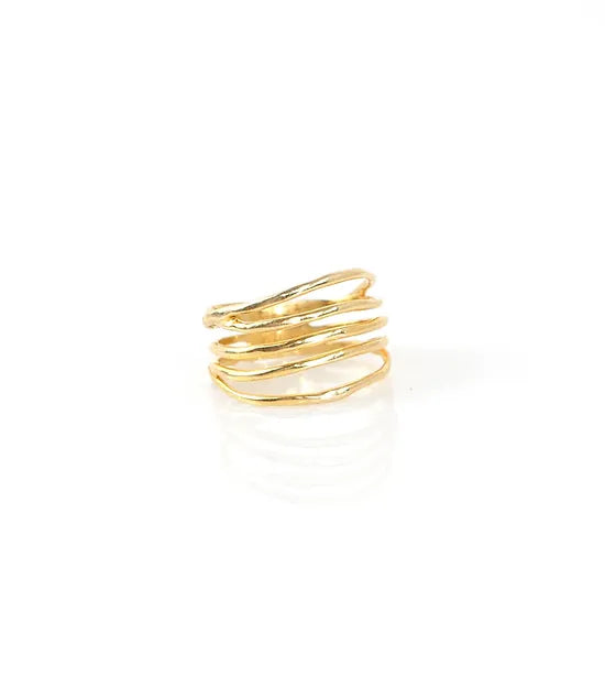 WIRE Ring – Gold-plated silver