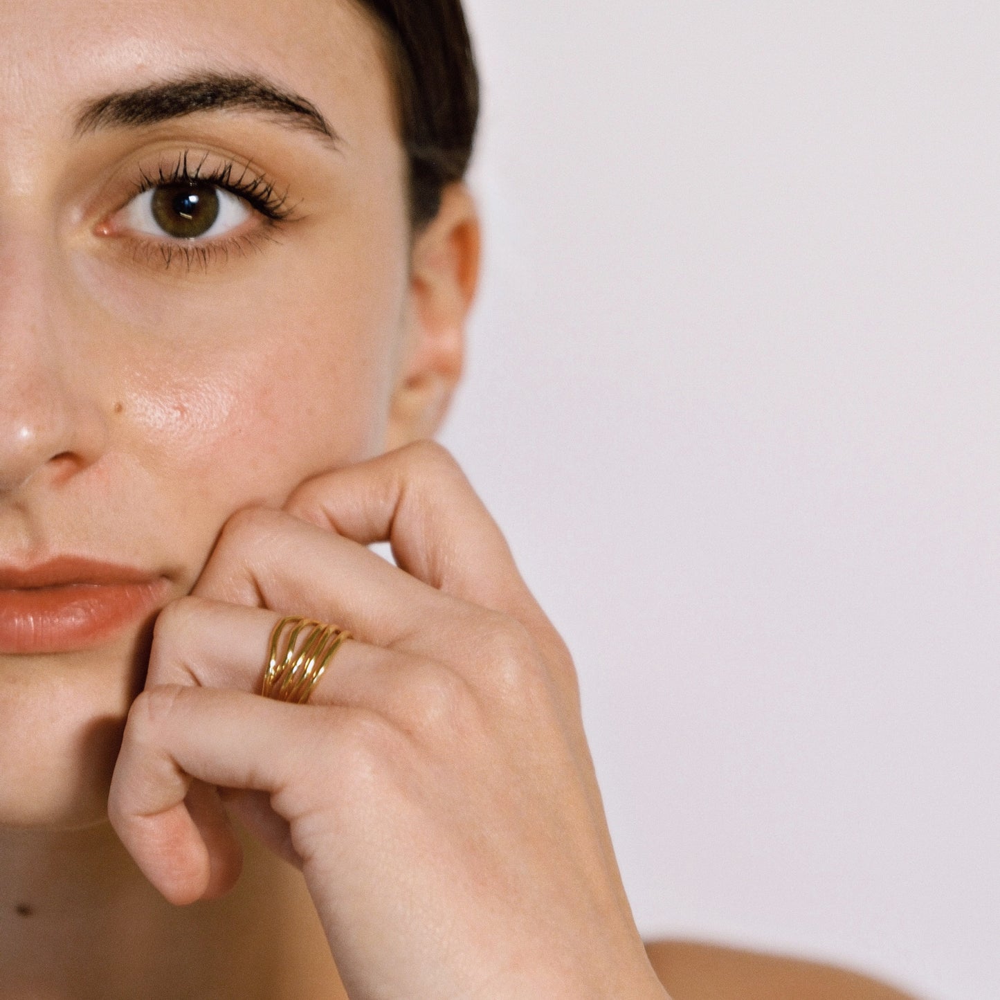 WIRE Ring – Gold-plated silver