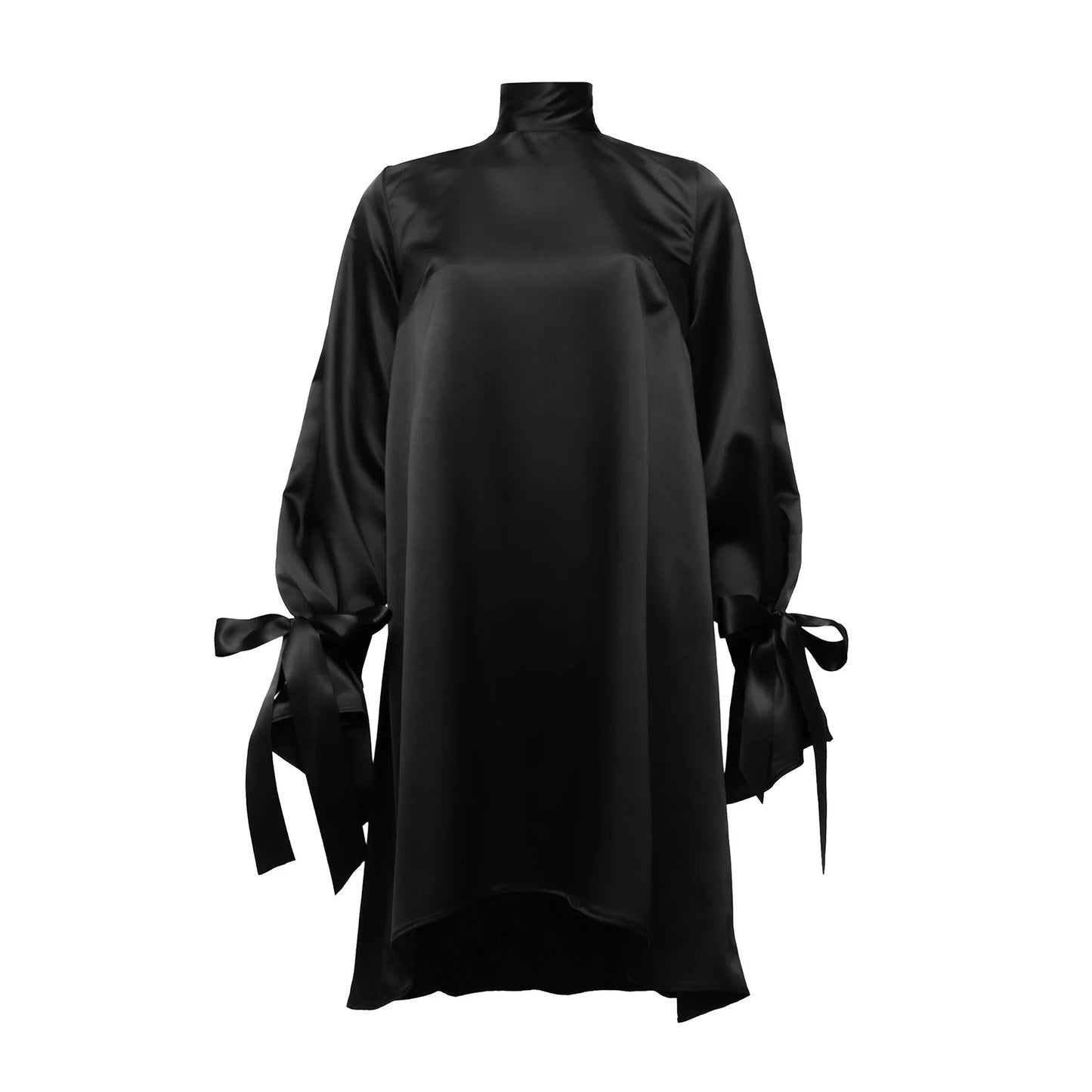 Schwarzes Perlenkleid