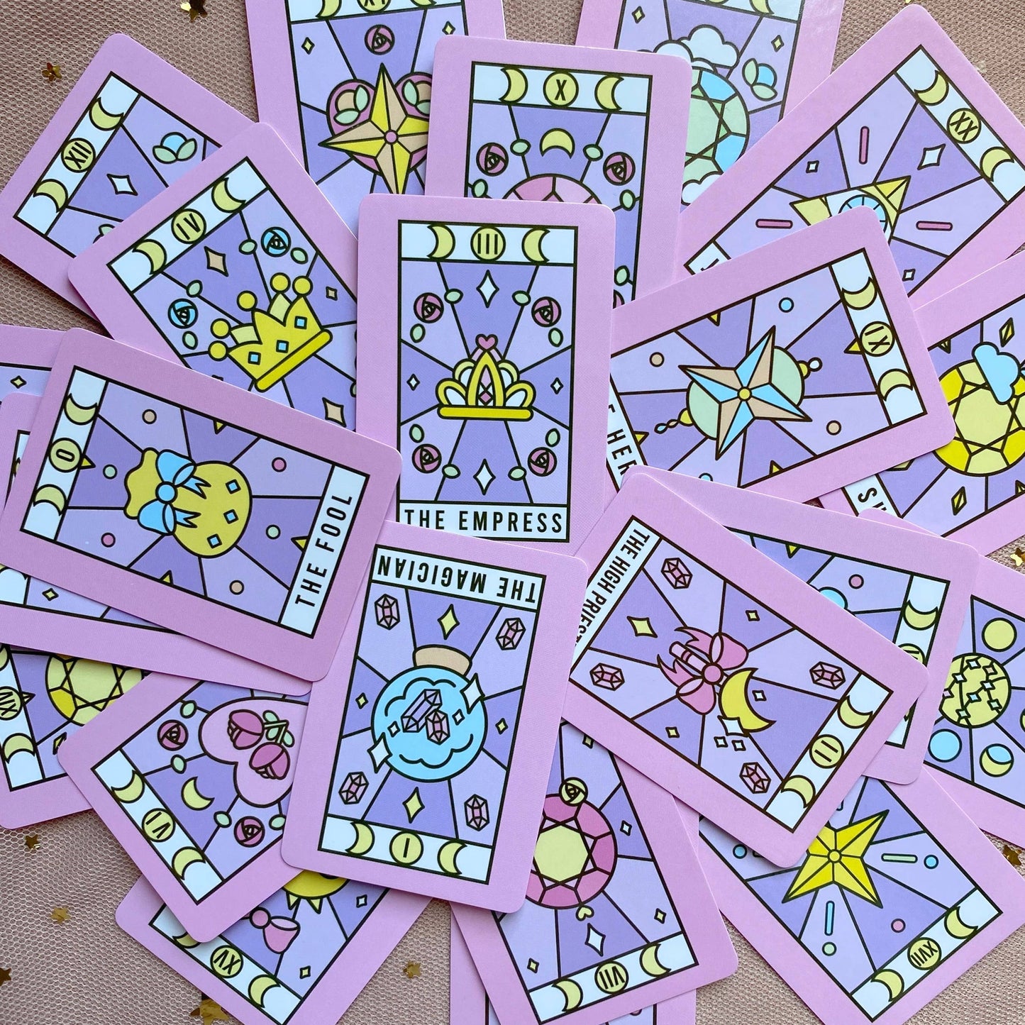 Moonlight Crystal Mini Tarot Cards