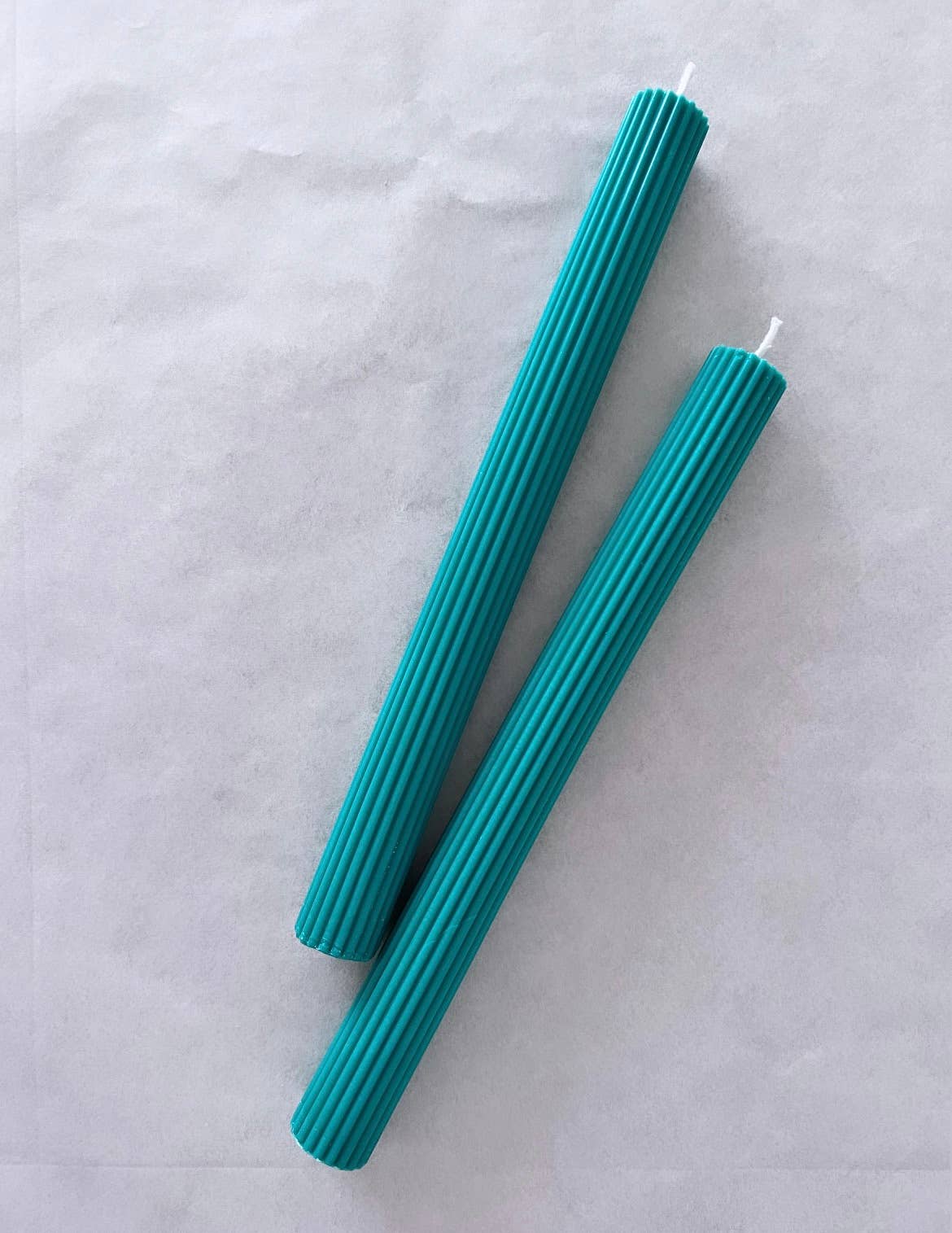 Grooved Stick Candle - Green