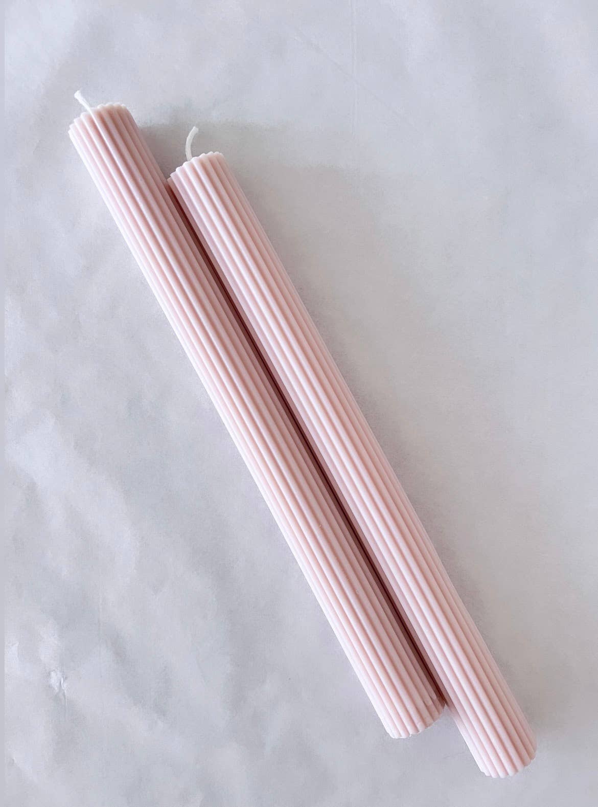 Grooved Stick Candle - Blush