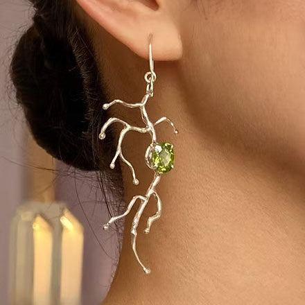 BRANCHY earrings – Amethyst Silver