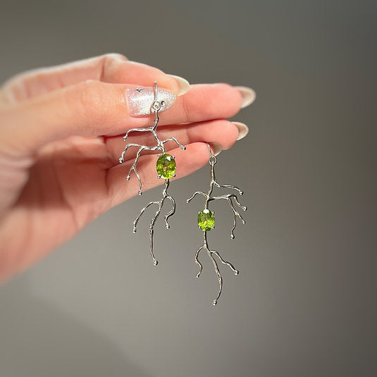 BRANCHY earrings – Amethyst Silver