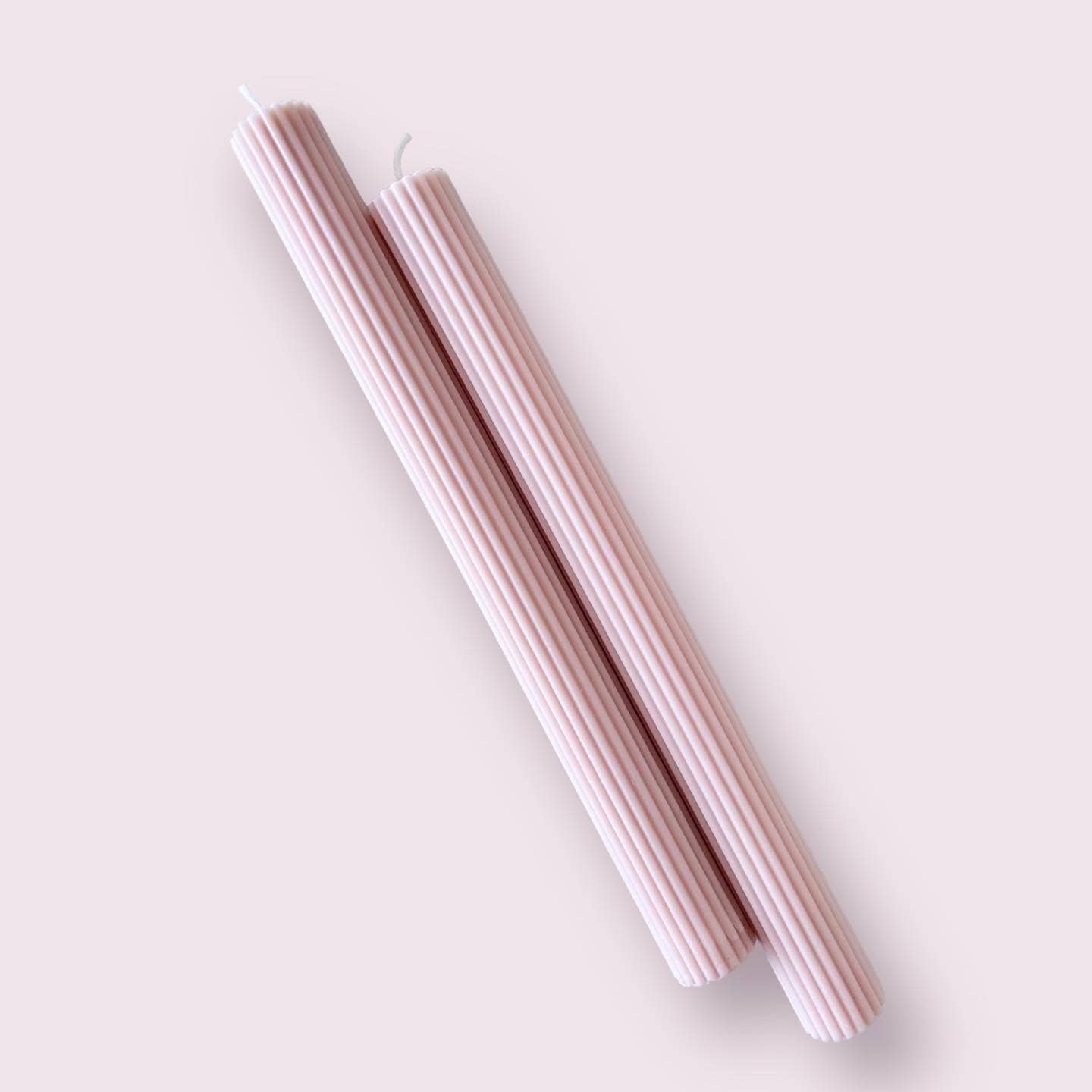 Grooved Stick Candle - Blush