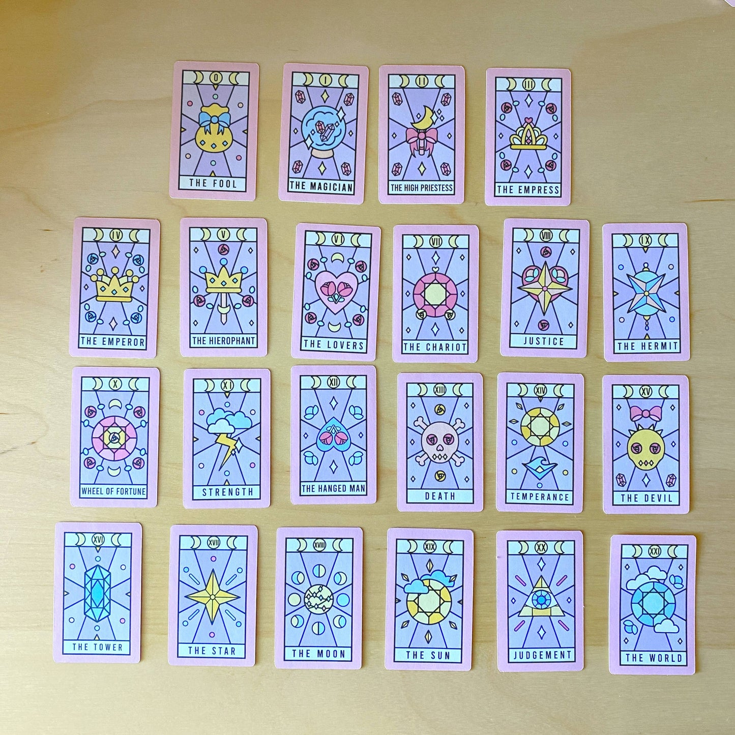 tarot card stickers