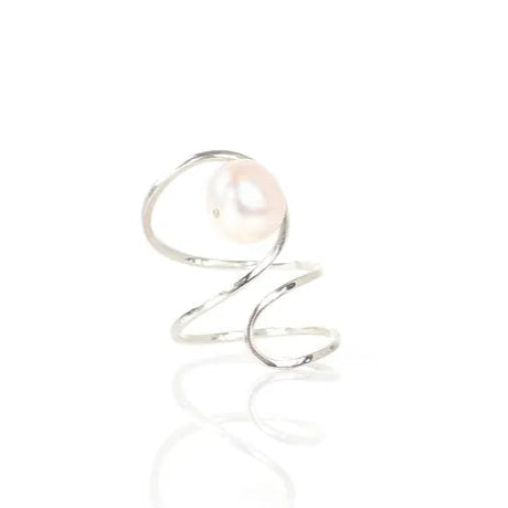 LULU Ring – Silver with Pearl