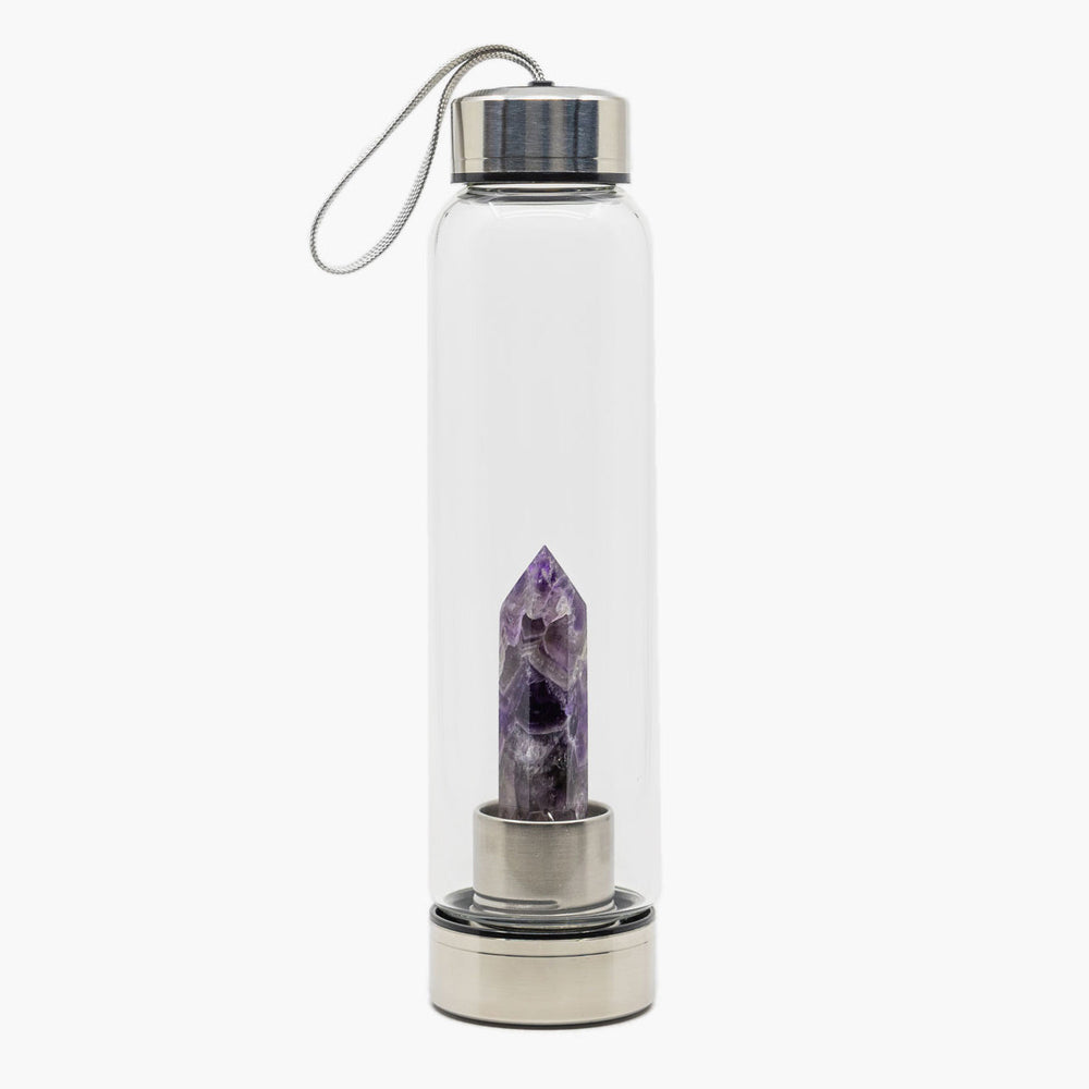 Kristall Wasserflasche - Amethyst