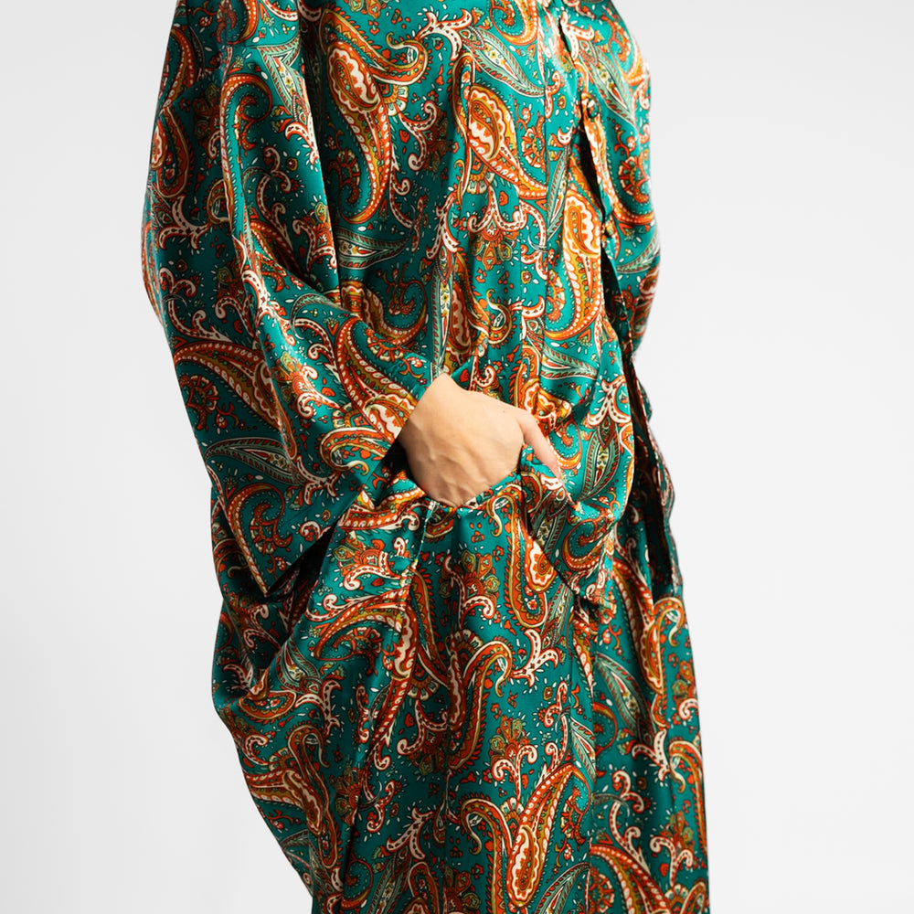 
                      
                        Emerald Paisley Silk Set (Two of a Kind)
                      
                    