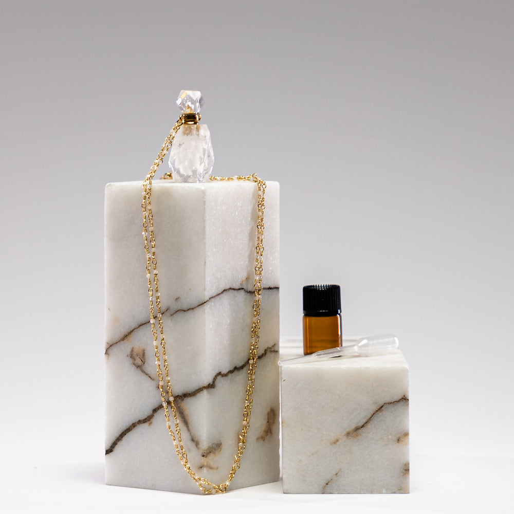 
                      
                        Perfume Bottle Necklace - Quartz
                      
                    