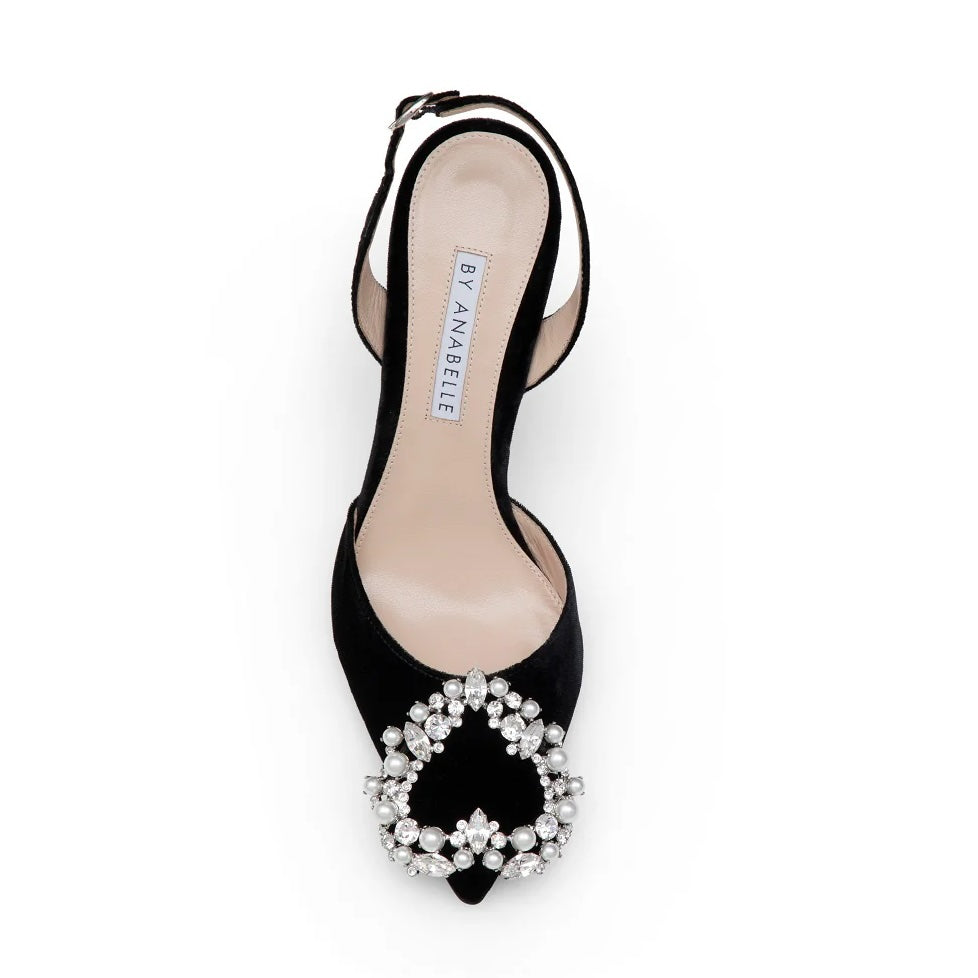 Amor Shoes Black Velvet