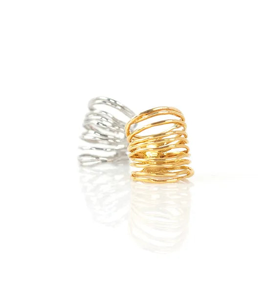 DOUBLE WIRE ring – silver