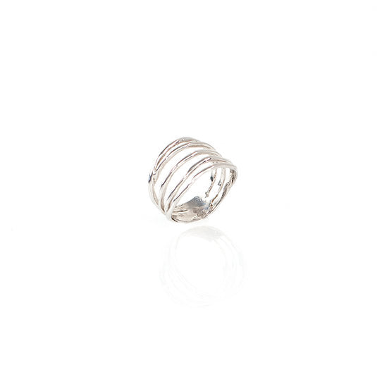 
                      
                        WIRE Ring – Silver
                      
                    