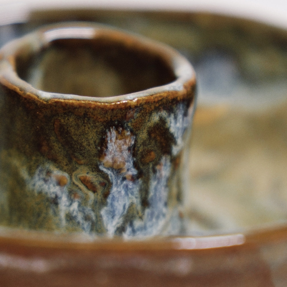 Palo Santo/Candle Holder Blue/Sand