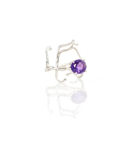 BRANCHY Ring – Silber mit Amethyst