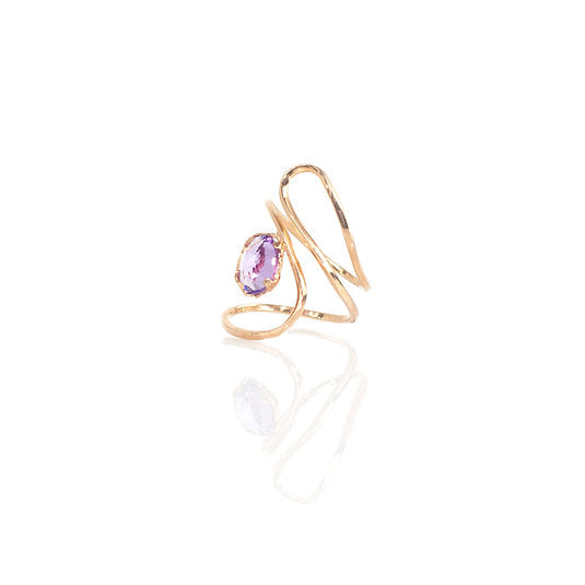 LULU Ring – Vergoldet mit Amethyst