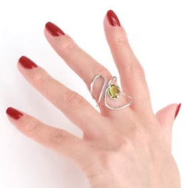 LULU Ring – Silver with Amethyst