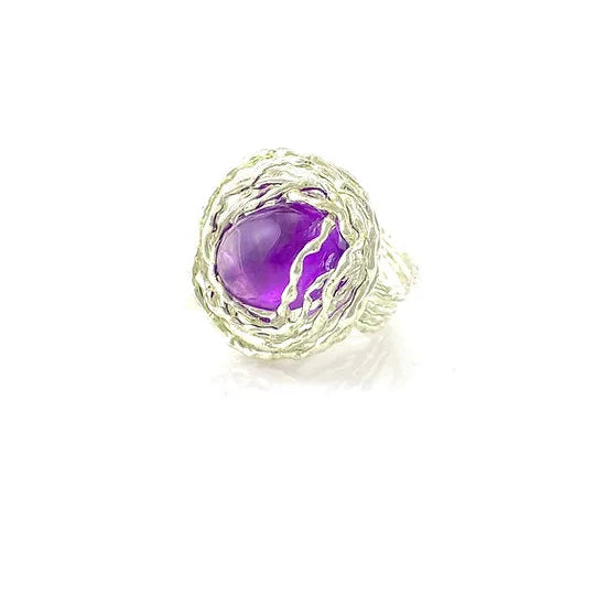 MAUREEN Ring – Silber mit Amethyst